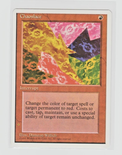 Magic the Gathering ~ MTG ~ 1x Chaoslace ~ M/NM ~ 4th Edition - Image 1
