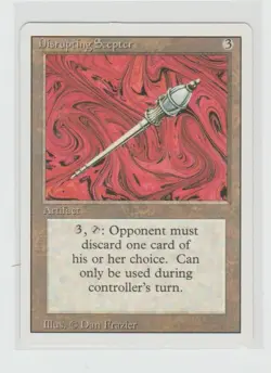 Magic the Gathering ~ MTG ~ 1x Disrupting Scepter ~ LP ~ REVISED - Image 1