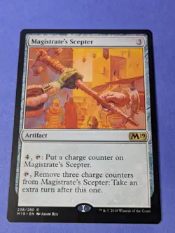 MTG Magic: Core Set 2019: Magistrate's Scepter #238/280 Rare - NM - Image 1