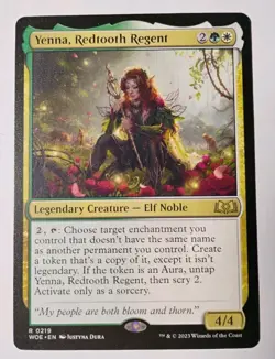 Yenna, Redtooth Regent MTG, Wilds of Eldraine, Rare, LP - Image 1