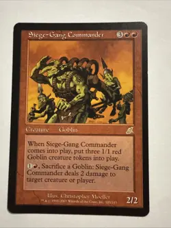 Siege-Gang Commander Scourge Regular NM/LP - Image 1