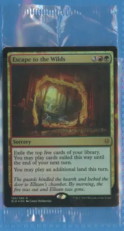 MTG: PreRelease Promo: Throne of Eldraine: Escape to the Wilds: FOIL: SEALED - Image 1