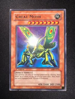 Yu-Gi-Oh! Great Moth MRD-E070 [ LP ] 1st Edition Rare YuGiOh Card - Image 1