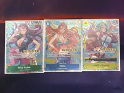 Heroines Battle Winner - Nico Robin P-111 Nami P-112 Bonney P-113 One Piece Card - Image 1