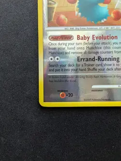 M/NM Pokemon Munchlax Reverse Holo Card 70/111 Rising Rivals - Image 4