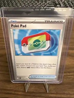 Pokemon TCG Poke Pad Trainer-Item Card 198/217 English Regular 2023 - Image 1