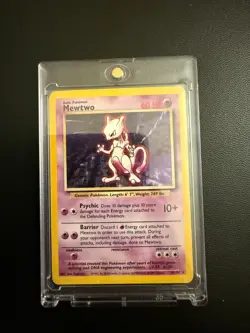 1999 Pokemon Base Set 10/102 Mewtwo Holo Rare Pokemon Card TCG NEAR MINT-MINT - Image 1