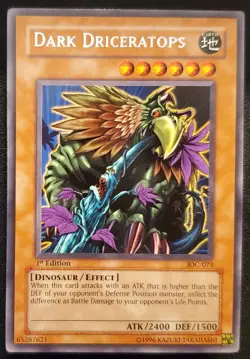 Yu-Gi-Oh! Dark Driceratops IOC-073 Invasion of Chaos 1st Edition NM - Image 1