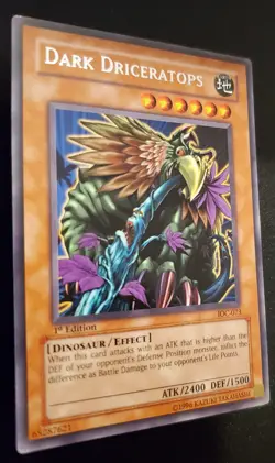 Yu-Gi-Oh! Dark Driceratops IOC-073 Invasion of Chaos 1st Edition NM - Image 2