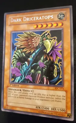 Yu-Gi-Oh! Dark Driceratops IOC-073 Invasion of Chaos 1st Edition NM - Image 3