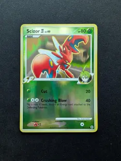 M/NM Pokemon Scizor Reverse Holo Card 48/111 Rising Rivals - Image 1