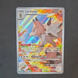 Pokemon Lycanroc 166/159 Sv09: Journey Together Illustration Rare Holo Card 2025 - Image 1