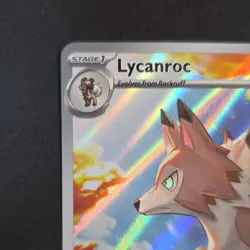 Pokemon Lycanroc 166/159 Sv09: Journey Together Illustration Rare Holo Card 2025 - Image 2