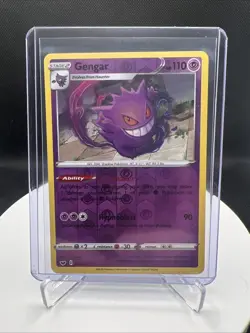 Pokemon Gengar Card Reverse Holo, Sword and Shield Base Set 085/202 - Image 1