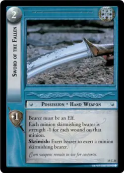 LOTR TCG HUNTERS SWORD OF THE FALLEN 15C25 NM/MINT Top Shelf Card - Image 1