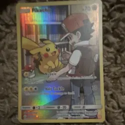Pokemon Pikachu Holo Pokemon TCG Card Cosmic Eclipse 70 HP 70 Attack 241/236 - Image 1