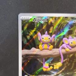 Pokemon Aipom 211/182 SV04: Paradox Rift Illustration Rare Holo Card 2023 - Image 2