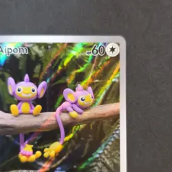 Pokemon Aipom 211/182 SV04: Paradox Rift Illustration Rare Holo Card 2023 - Image 5