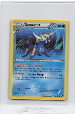 Samurott 32/114 - Holo Rare - Black and WHITE - 2011 POKEMON CARD - NM - Image 1