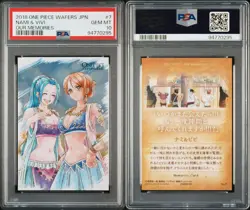 PSA10 One Piece Wafers Card Nami & Vivi 2018 No.7 Carddass Japanese - Image 3