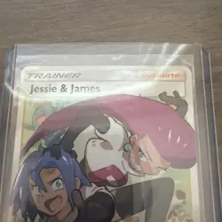 Pokemon Jessie & James 68/68 Hidden Fates Ultra Rare Full Art Holo Card 2019 - Image 2
