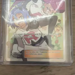 Pokemon Jessie & James 68/68 Hidden Fates Ultra Rare Full Art Holo Card 2019 - Image 3