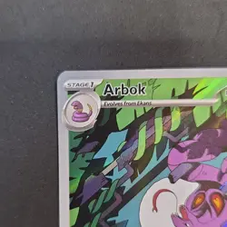 Pokemon Arbok 176/162 SV05: Temporal Forces Illustration Rare Full Art Holo Card - Image 2