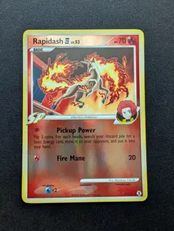 M/NM Pokemon Rapidash Reverse Holo Card 47/111 Rising Rivals - Image 1
