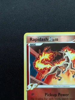 M/NM Pokemon Rapidash Reverse Holo Card 47/111 Rising Rivals - Image 2