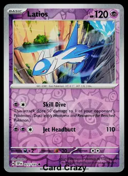 Latios 077/191 - Surging Sparks - Reverse Holo Pokemon Card - Near Mint (NM) - Image 1