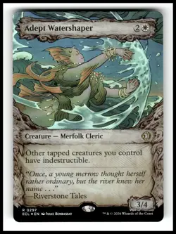 Adept Watershaper (Showcase) R Lorwyn Eclipsed 297 NM - Image 1