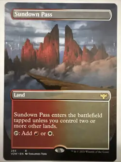 Sundown Pass (Borderless) Innistrad: Crimson Vow Regular - Image 1