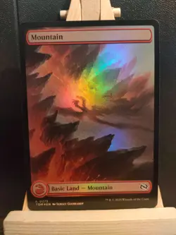 Mountain 0275 FOIL - Full Art - Tarkir Dragonstorm - NM (see pics) MTG - Image 1