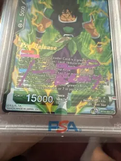 PSA 10 Signed Auto Dragon Ball Super Broly Pre Release Card Johnny Yong Bosch - Image 3