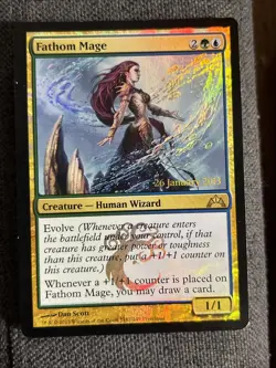Magic: The Gathering Fathom Mage Creature #162/249 2013 - Image 1