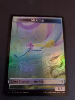 Merfolk / Shapeshifter (Foil) Token MTG Lorwyn Eclipsed ECL NM - Image 1