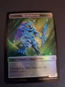 Merfolk / Shapeshifter (Foil) Token MTG Lorwyn Eclipsed ECL NM - Image 2