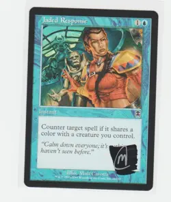 Magic the Gathering ~ Jaded Response ~ M/NM ~ Apocalypse ~ Signed by Artist #2 - Image 1