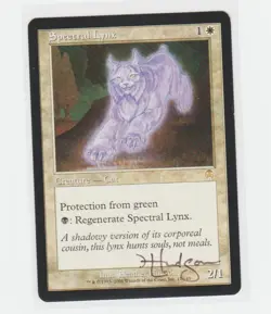 Magic the Gathering ~ Spectral Lynx ~ LP ~ Apocalypse ~ Signed by Artist - Image 1