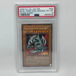Yu-Gi-Oh! Blue-Eyes Toon Dragon [MRL-000 Secret Rare PSA 6 EX-MT] *HOT* - Image 1