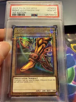 ✨Yu-Gi-Oh! Right Leg of the Forbidden One MP24-EN002 QCR 1st Ed 2024 PSA 10✨ - Image 1