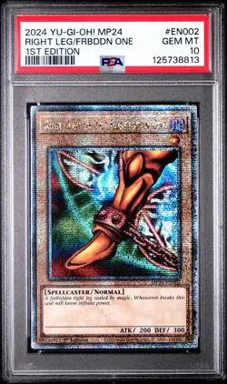 ✨Yu-Gi-Oh! Right Leg of the Forbidden One MP24-EN002 QCR 1st Ed 2024 PSA 10✨ - Image 2