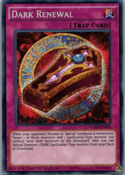 Dark Renewal Secret Rare King of Games: Yugi's Legendary Deck YGLD-ENB00 LP-NM - Image 1