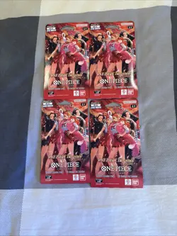 One Piece TCG Heroines Edition EB-03 English Sleeved Booster Pack - Lot of 4 New - Image 1