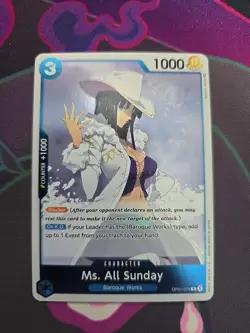 OP01-079 Ms. All Sunday Rare English One Piece TCG Card Romance Dawn - Image 1
