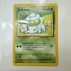 BULBASAUR - Base Set - 44/102 - Common - Pokemon Card - Unlimited Edition - Image 1