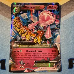💥 MEGA Pokemon M DIANCIE EX Card BLACK STAR PROMO Set XY44 Ultra Rare - Image 1