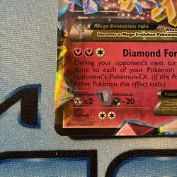 💥 MEGA Pokemon M DIANCIE EX Card BLACK STAR PROMO Set XY44 Ultra Rare - Image 4