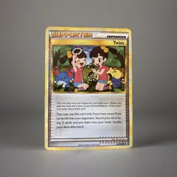 Twins Supporter Trainer Card 89/102 HeartGold SoulSilver Triumphant Pokemon TCG - Image 1