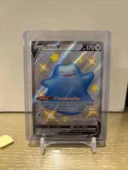 Ditto V Shiny SV118/SV122 Shining Fates Full Art Ultra Rare Pokemon Card - Image 1